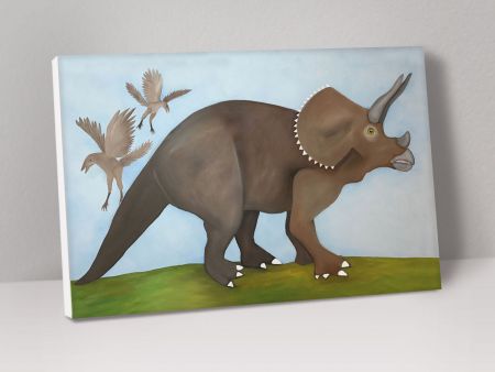 Triceratops - Leinwandbild 40x60x2cm