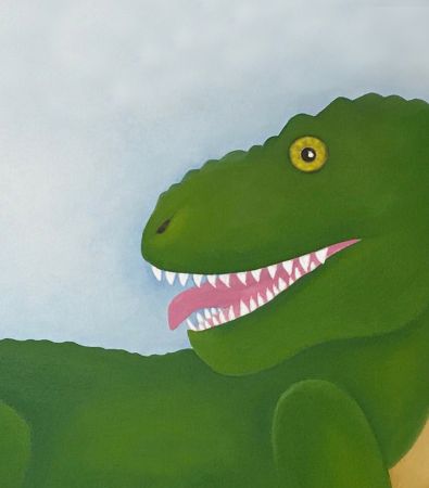 Tyrannosaurus Rex Leinwandbild 40x60x2 cm