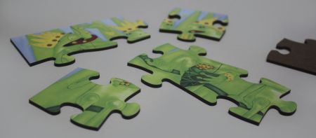 Holz-Puzzle mit Frosch Luca und seinen Freunden