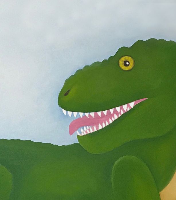 Tyrannosaurus Rex Leinwandbild 60x80x2cm