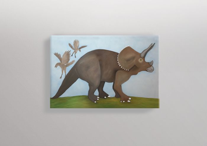 Triceratops - Leinwandbild 40x60x2cm
