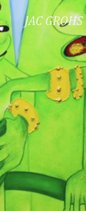 - Leinwanddruck von Frosch Luca 40x60x2cm